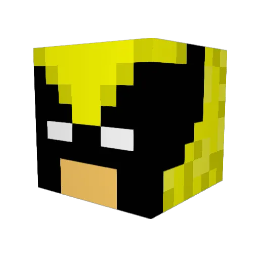 calnoodle Minecraft avatar head, 3D render