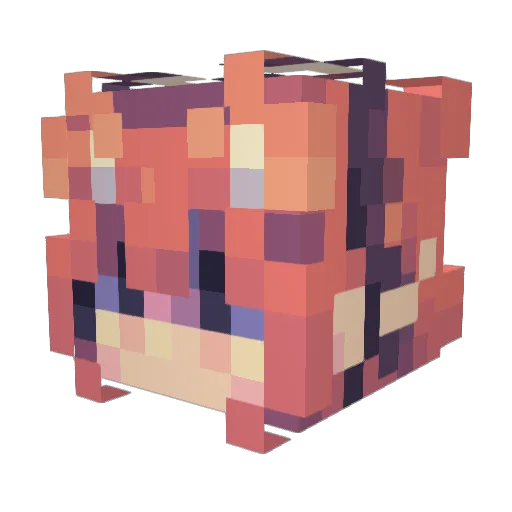 calpis88 Minecraft avatar head, 3D render
