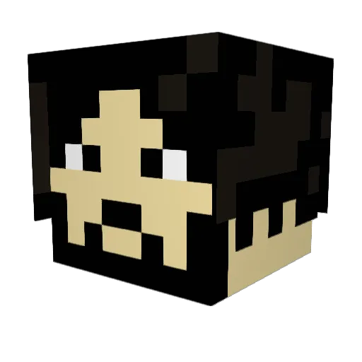 calsquin Minecraft avatar head, 3D render