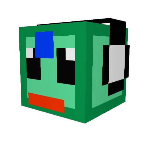 calstruck Minecraft avatar head, 3D render