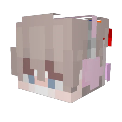 calsye Minecraft avatar head, 3D render