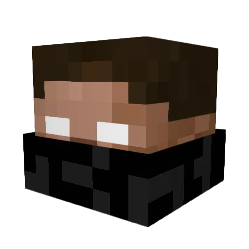 caltanNnN Minecraft avatar head, 3D render