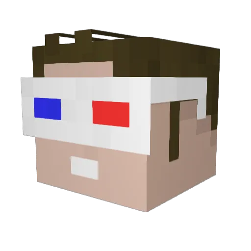calum101 Minecraft avatar head, 3D render