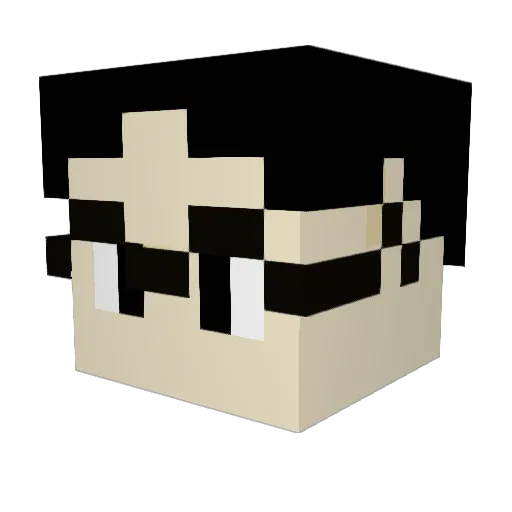 calvin0207 Minecraft avatar head, 3D render