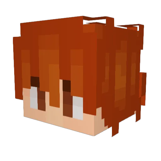 calxie Minecraft avatar head, 3D render