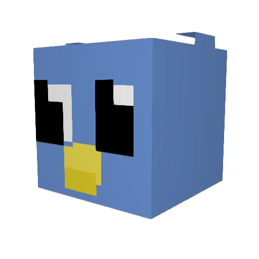 calygael Minecraft avatar head, 3D render
