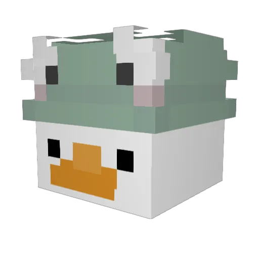 calypsorph Minecraft avatar head, 3D render