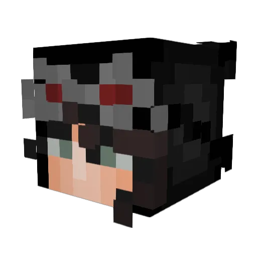 calypzova Minecraft avatar head, 3D render