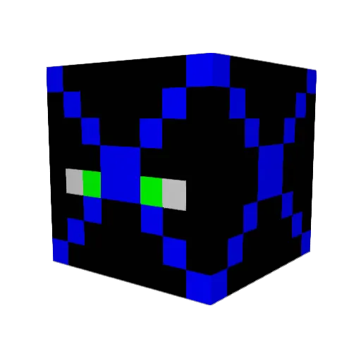 calz_shadow Minecraft avatar head, 3D render