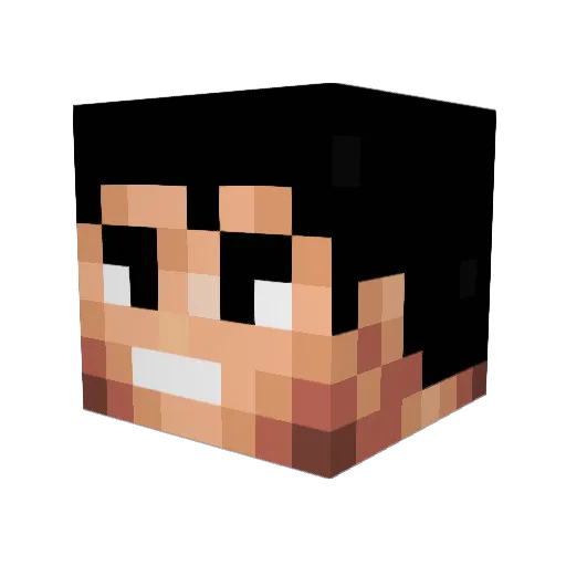 calzo04 Minecraft avatar head, 3D render