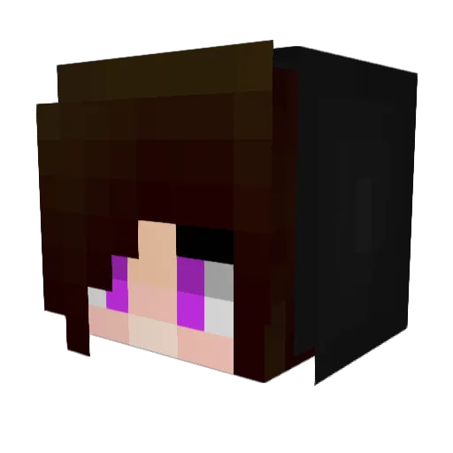 cam20106 Minecraft avatar head, 3D render