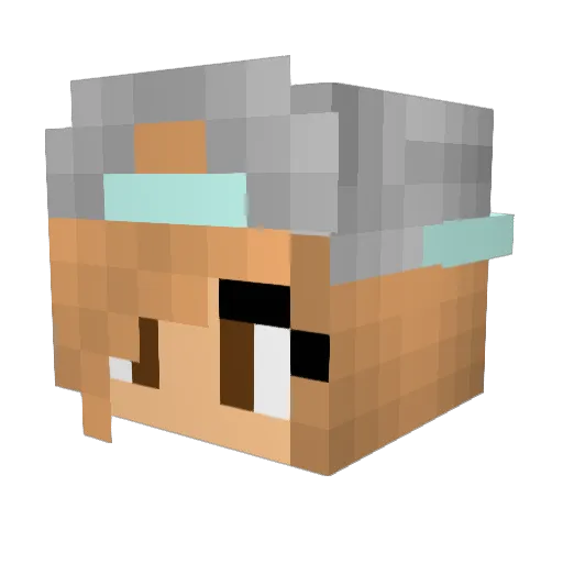 cam29 Minecraft avatar head, 3D render