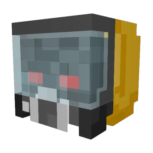cam3loo Minecraft avatar head, 3D render