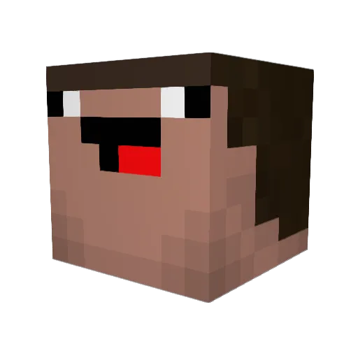 cam877 Minecraft avatar head, 3D render