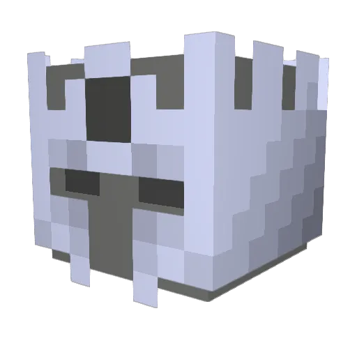 camaflage Minecraft avatar head, 3D render