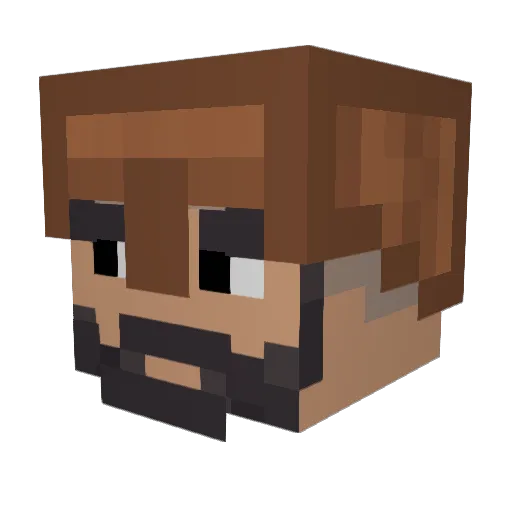 camasir Minecraft avatar head, 3D render