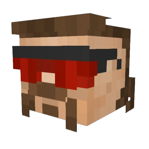 cambo1072 Minecraft avatar head, 3D render