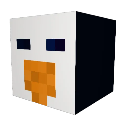 camden1 Minecraft avatar head, 3D render