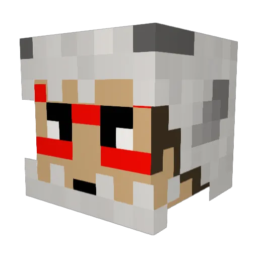 camdenwrestler Minecraft avatar head, 3D render