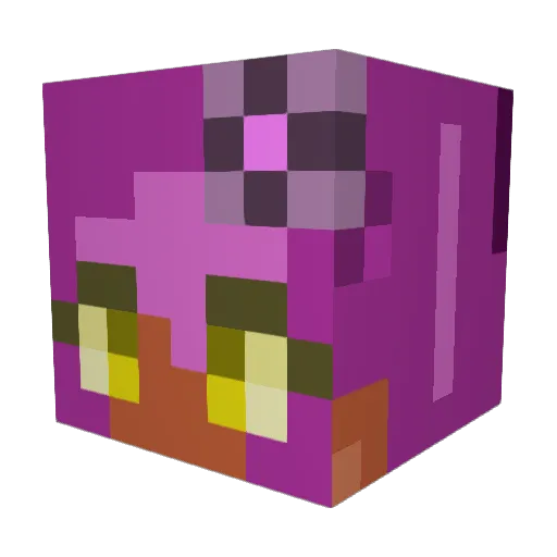 camderful Minecraft avatar head, 3D render