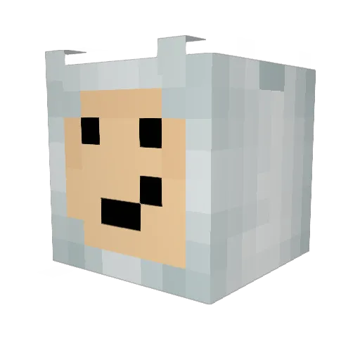 camekul Minecraft avatar head, 3D render