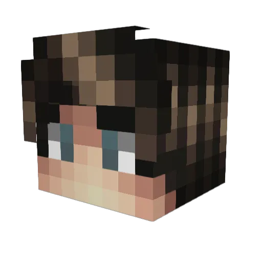 camer007 Minecraft avatar head, 3D render