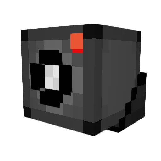 cameraman001 Minecraft avatar head, 3D render