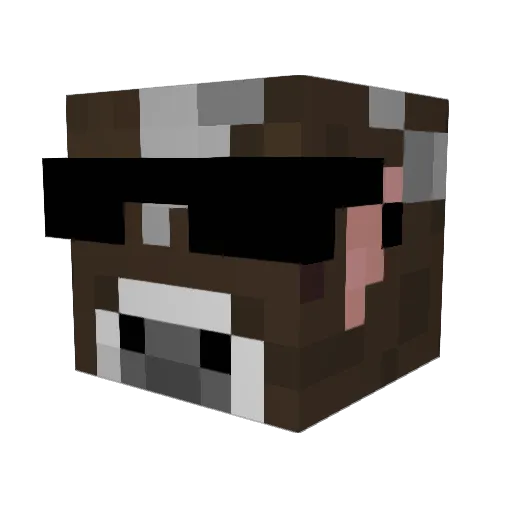 camerok Minecraft avatar head, 3D render