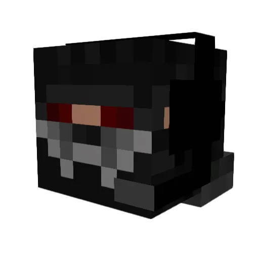 cameronseren Minecraft avatar head, 3D render