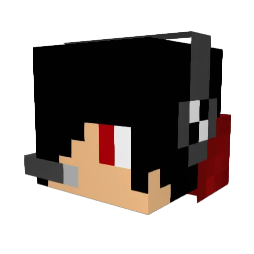 camg247 Minecraft avatar head, 3D render