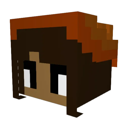 camgames01 Minecraft avatar head, 3D render