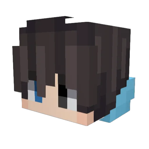 camheras Minecraft avatar head, 3D render
