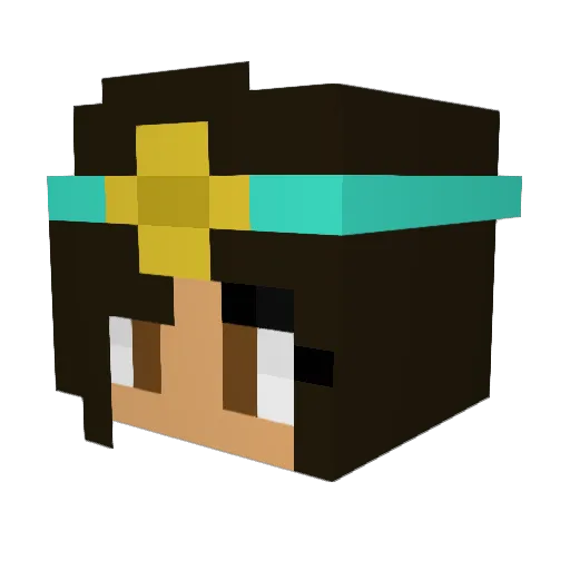 cami3313 Minecraft avatar head, 3D render