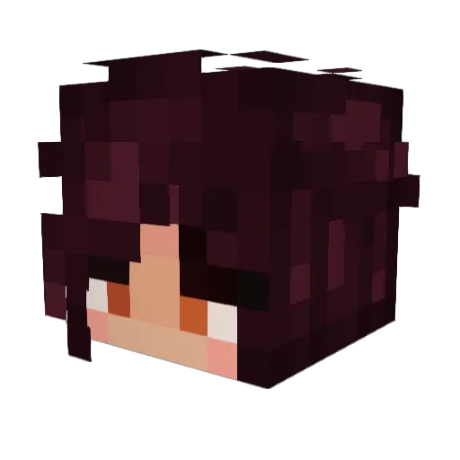 camiauri Minecraft avatar head, 3D render