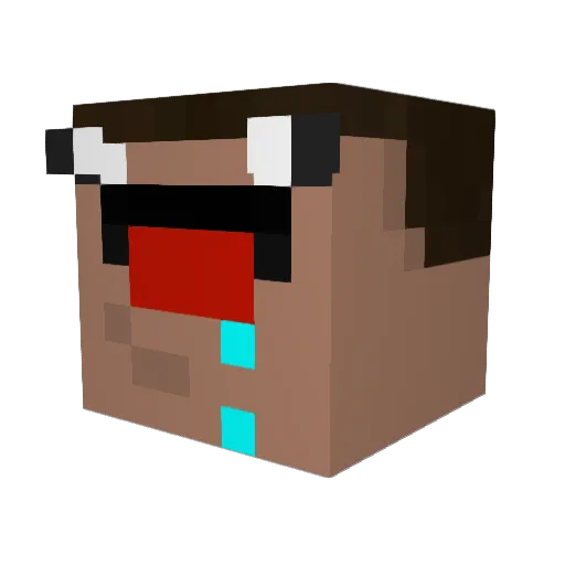 camielkes Minecraft avatar head, 3D render