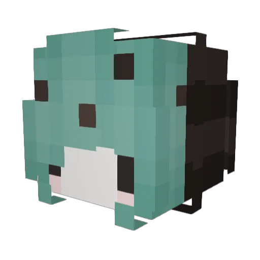 camila0210 Minecraft avatar head, 3D render