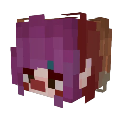 camilamp Minecraft avatar head, 3D render