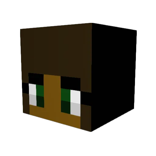 camilapacifico Minecraft avatar head, 3D render