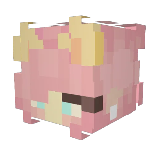 camileontheddd Minecraft avatar head, 3D render