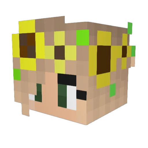camillaice Minecraft avatar head, 3D render