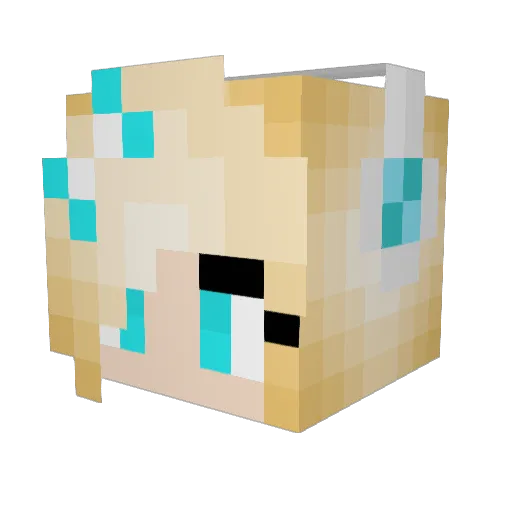 camillegiraffe Minecraft avatar head, 3D render