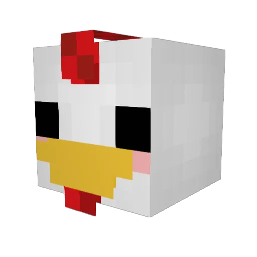 camilliger Minecraft avatar head, 3D render