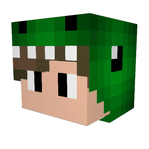 camiloecn Minecraft avatar head, 3D render