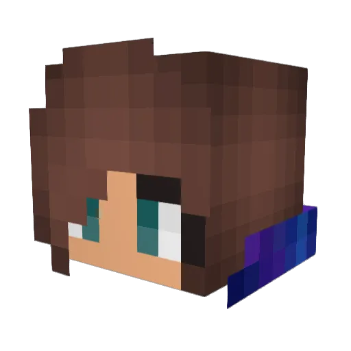 camiloid13 Minecraft avatar head, 3D render