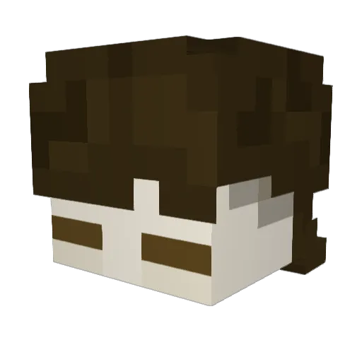 camiloide Minecraft avatar head, 3D render