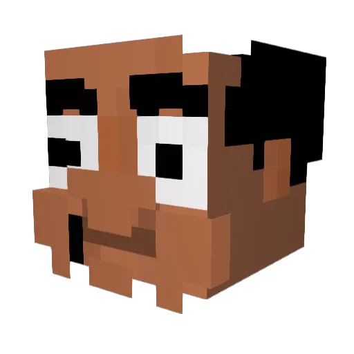 camion5L Minecraft avatar head, 3D render