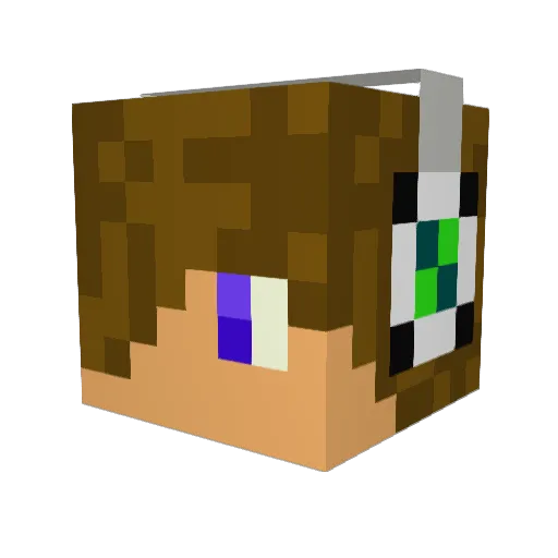 camisherv Minecraft avatar head, 3D render