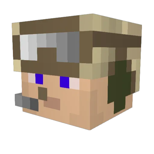 camk2015 Minecraft avatar head, 3D render