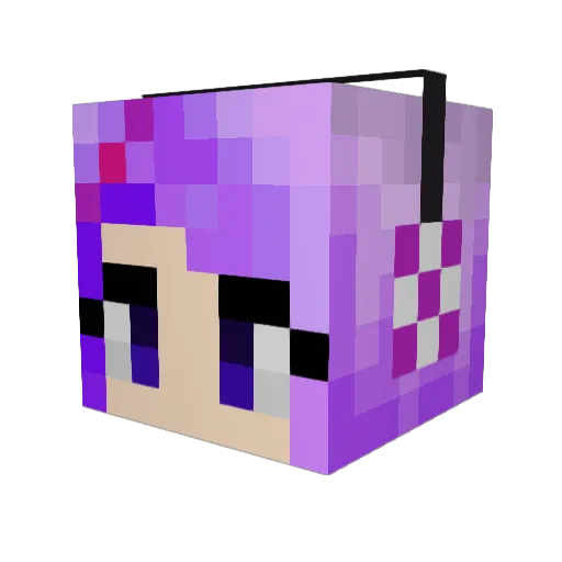 camkool Minecraft avatar head, 3D render