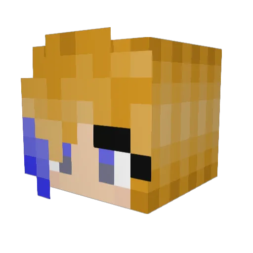 camler_ Minecraft avatar head, 3D render